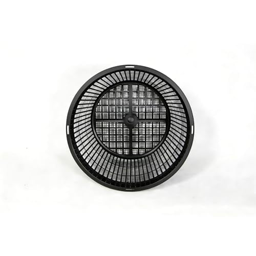 8.5-Inch Round Aquatic Plant Baskets, Black, 6 Pack