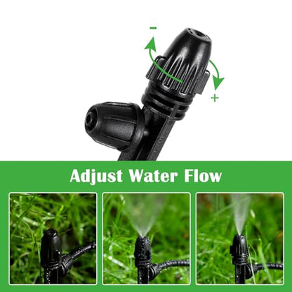 20 Pcs 360° Adjustable Drip Irrigation Misting Spray Emitters - style: 20Pcs Misting Sprayer