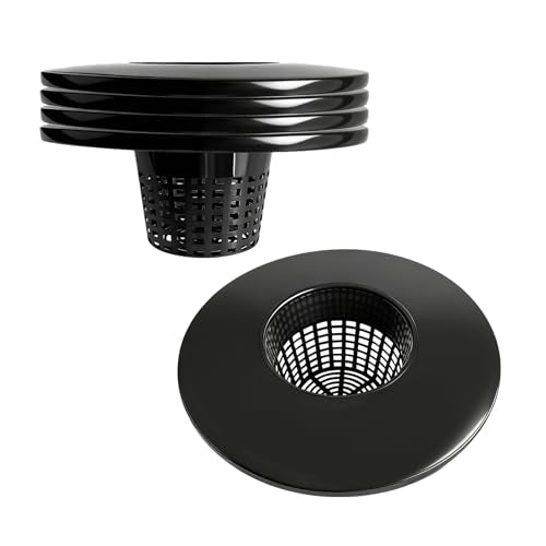 6 Inch Net Pots with Wide Lids for 3.5 and 5 Gallon Buckets 5 Pack Hydroponic Net Cups - color: Small Opening-5pcs