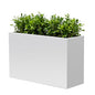 Metal Heavy Planter 32" L x 15" W x 24" H White Metal Rectangular Planter - color: White, size: 32*15*24