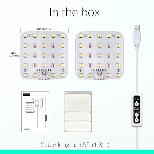 Under Shelf Grow Light, Auto Timer, Dimmable, Full Spectrum, 1-Pack - color: Full Spectrum