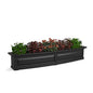 Mayne Nantucket 60in Self-Watering Rectangular Window Box Planter, Black - color: Black, size: 60in