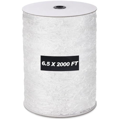 Berlune 6.5 x 2000 ft Trellis Netting Roll Heavy Duty Nylon Garden Trellis Netting with 6 Inch Mesh Soft Plant Support Net for Climbing Plants, Grape Racks, Growing Support Bean, Pea, Tomatoes - size: 6.5 x 2000 ft