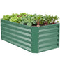 Raised Garden Bed Kit 4x2x1.4ft, Metal Planter Boxes Outdoor, Green - color: Lotusgreen, size: 4x2x1.4ft