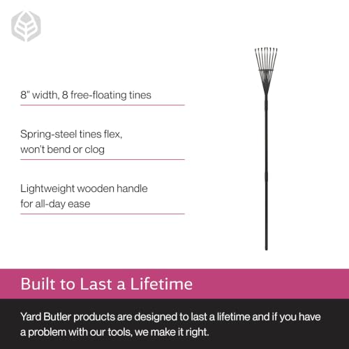 Yard Butler World's Greatest Shrub Rake, 8" Wide, ILT-8 - size: Bundle Pack