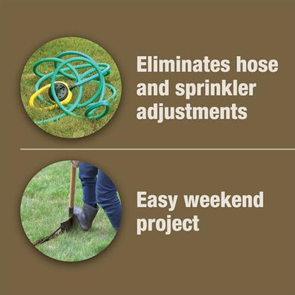 Rain Bird 32ETI DIY Install In-Ground Automatic Sprinkler Kit - style: Automatic Sprinkler System Kit w/ Timer