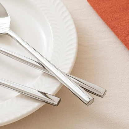 KINGSTONE 16 Piece Dinner Spoons Set, Stainless Steel Spoons - size: 16-Piece, style: Dinner Spoons