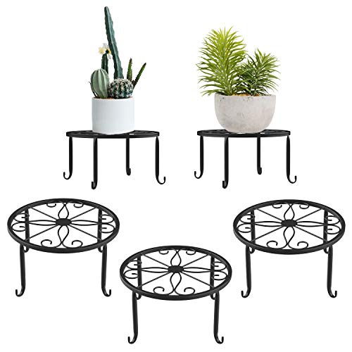 Lewondr 3 Pack Potted Plant Stand