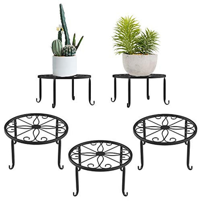 Lewondr 3 Pack Potted Plant Stand