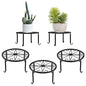 Lewondr 3 Pack Potted Plant Stand