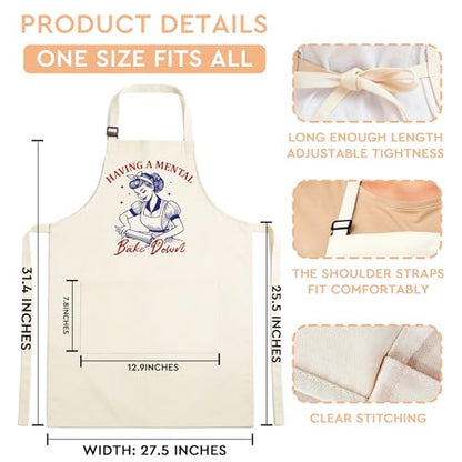 Sourdough Apron Gifts for Bakers, Adjustable Apron, Gifts for Bread Bakers, Perfect for Baking Cooking - color: Style-6