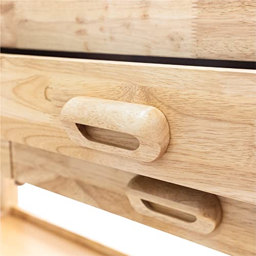 Olympia Tools 64.5" Rubber Hardwood Workbench w/ 4 Drawers & Clamp - size: 60 Inch Workbench