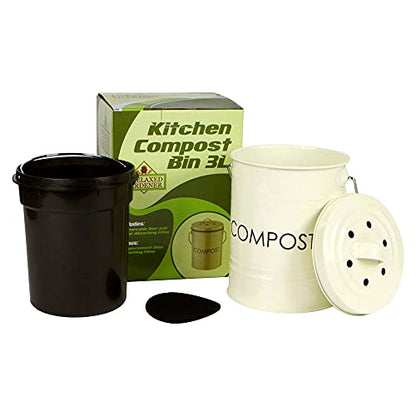Kitchen Compost Bin, 0.8 Gallon
