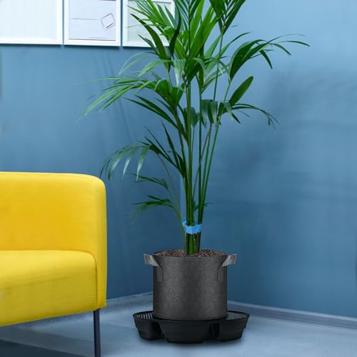 Self-Watering Fabric Pot Base for Indoor Plants, Auto Watering Saucers