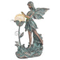 TERESA'S COLLECTIONS Fairy Garden Solar Light Resin Bronze Large Statue 11"