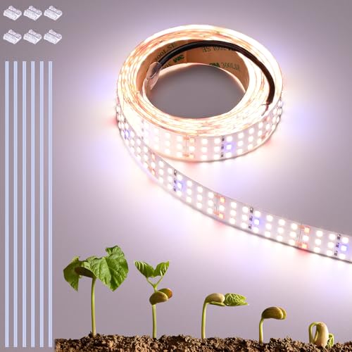 16.4FT/5M LED Plant Grow Light Strip 24V 120W 2100LEDs - size: 16.4FT