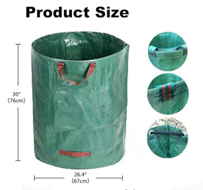 3 Packs 72 Gallon Reusable Yard Waste Bags Extra Large Heavy Duty