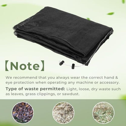 Universal 24" x 48" Wood Chipper Bag, Leaf Mulcher Shredder Bag