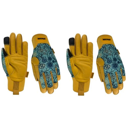 Cute Pattern Gardening Gloves,Thornproof Garden Glove,Gardener Gift - color: 2 Pairs Per Pack-blue, size: Medium
