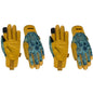 Cute Pattern Gardening Gloves,Thornproof Garden Glove,Gardener Gift - color: 2 Pairs Per Pack-blue, size: Medium