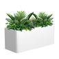 Rectangular Planter for Outdoor Plants 36" L x 15" W x 15" H - color: White
