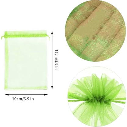 30 Pcs 3.9''×5.9'' Drawstring Fruit Netting Bags, Reusable Garden Netting Bags, Fruit Cover Mesh Bag for Fruit Trees Vegetable Floral - size: 3.9''×5.9''