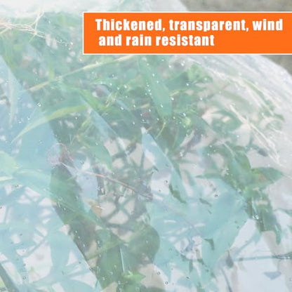 6.6x13FT Heavy Duty Clear Waterproof Tarp,Outdoor Garden Rainproof Covering - size: 6.6 x 13 FT