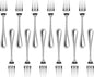 New Star Foodservice Slimline Pattern 18/0 Stainless Steel Dinner Fork, 7.5-Inch, Set of 12, Commercial Grade