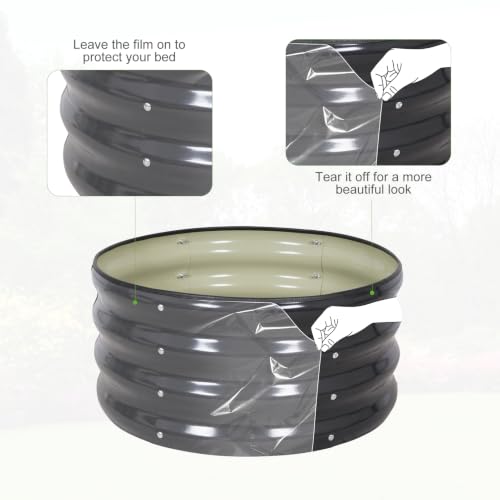 Galvanized Raised Garden Bed- 2Pcs 2x2x1FT Planter Boxes, Grey - color: Gray, size: 2x2x1FT