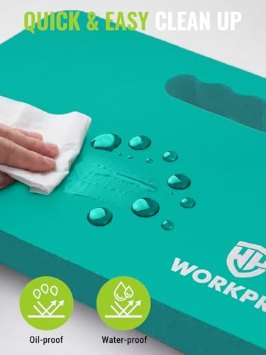 WORKPRO Extra Thick Kneeling Pad, 2 Pack, 17.5 x 11 x 1.5 in - color: Robin's Egg Blue, size: 2 Pack