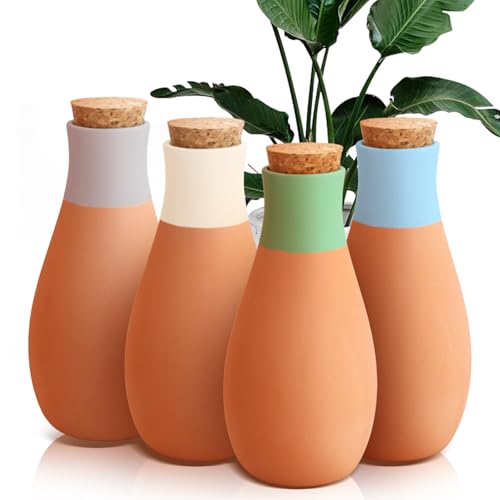 4PCS Terracotta Watering Spikes, Ollas Self Watering Globes - color: Style 2