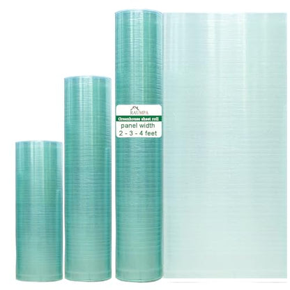 Polycarbonate Greenhouse Panels Clear Roofing Sheets 2x32ft - size: 23.6 in x 32 ft