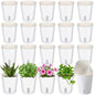 Ziliny 20 Pcs 5.91 Inch Self Watering Planters with Water Indicator - size: 5.91 Inch