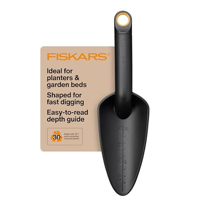 Fiskars Eco Trowel with Curved Spade, Ergonomic Garden Hand Tool - style: Eco Trowel