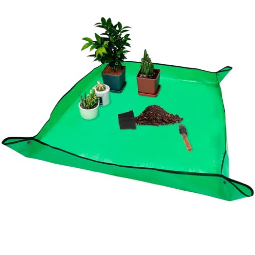 39.4" x 39.4" Extra Large Repotting Mat for Potting Soil Mess Control - size: Extra Large 39.5" x 39.5"