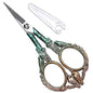YOUGUOM Precision Embroidery Scissors, Sharp Sewing Scissors - color: Gold Green