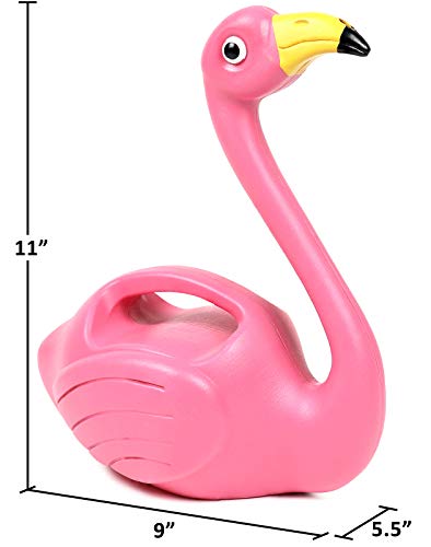 Plant Watering Can Indoor Outdoor Pink Flamingo 0.4 Gallons
