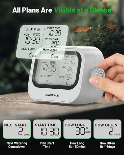 [All-New 2027] Automatic Plant Waterer for Indoor, Unistyle Plant Watering Devices for Potted Plants, Drip Irrigation System with Programmable