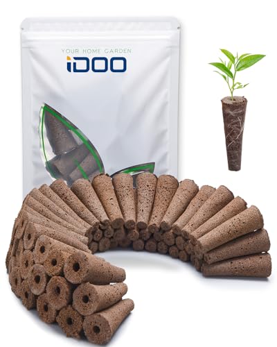 iDOO Growth Sponges 60 Pcs, Replacement Hydroponics Sponges Compatible with AeroGarden LYKO and All Indoor Hydroponics Growing System Indoor Garden (Except ID-IG201) Hydroponics Supplies