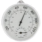 Indoor Outdoor Thermometer - Weather Dial Hygrometer Thermometer, No Battery Required Hanging Hygrometer for Wall, Table, Car, Greenhouse or Decorative, Round 4" in Diameter