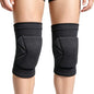 Men & Women Knee Pads for Wrestling, Elastic Soft Kneepad for Work, Black L - size: Large