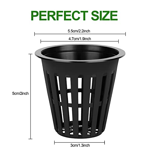 HXSEMAYIG 100PCS 2 inch Net Pots,Hydroponics Cup, Net Cups for Indoor or Outdoor Growing - size: 100 Pack (2inch)