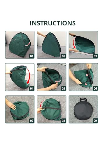 2 Pcs Pop Up Shrub Covers Frost Protection Tent, 38" x 36" x 36" Winter Plant Cover Freeze Protection, Warm Garden Plant Protector Tent for Protecting Outdoor Shrub Fruit Potted Plants from Snow & Ice - color: 36 x 36 x 38 inch