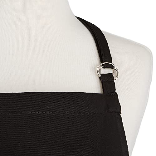 DII Everyday Basic Kitchen Collection - color: Black, size: Regular Size Chef Apron