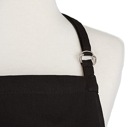 DII Everyday Basic Kitchen Collection - color: Black, size: Plus Size Chef Apron