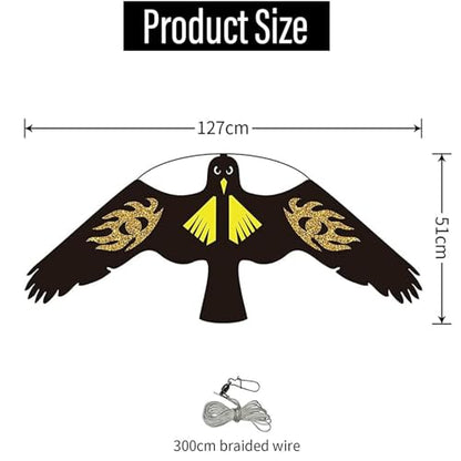 Bird Scarer Kite Without Pole Bird Hawk Flying Kite-Style E - color: Style E no pole