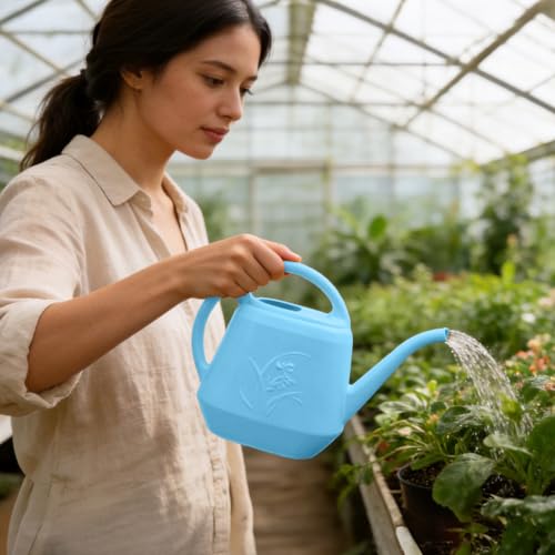 Plant Watering Can - Sky Blue - 1/2 Gallon - color: Sky Blue