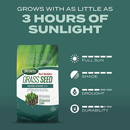 Scotts Turf Builder Grass Seed Dense Shade Mix, 5.6 lbs. - size: 5.6 lb.