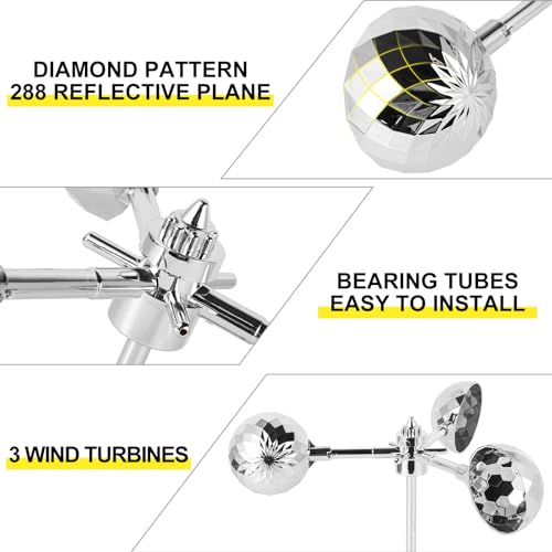 Bird Scare Reflective Device Bird reflectors to Keep Birds Away - color: Silver