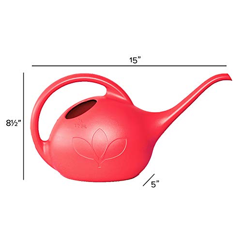Novelty 30605 Indoor Watering Can, 1/2 Gallon, Red - color: Red